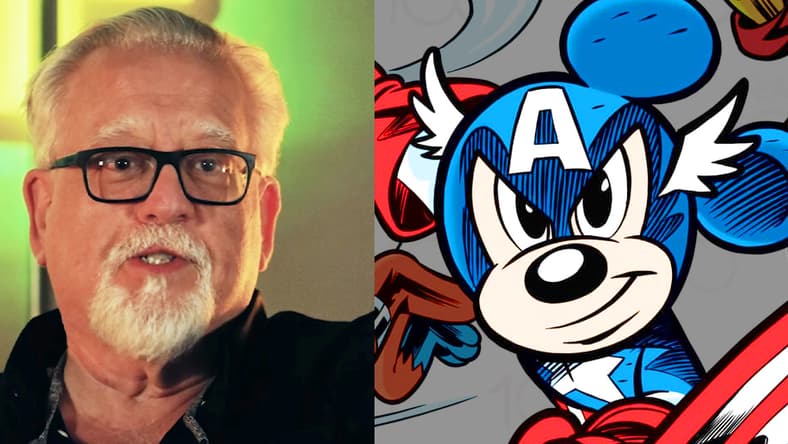 Chuck Dixon talks Alphacore with Eric July in an Exclusive Interview with CHUCK DIXON | Alphacore #1 (2023), Rippaverse Comics / Mickey Mouse wields the shield on Lorenzo Pastrovicchio and Valeria De Sanctis' Disney 100 variant cover to Amazing Spider-Man Vol. 6 #17 (2023), Marvel Comics