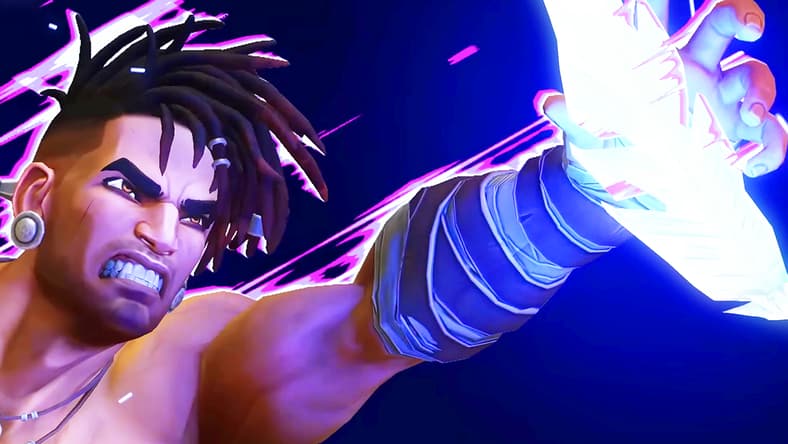 Sargon (Tommy Sim'aan) reaches out for a Time Crystal in Prince of Persia: The Lost Crown (2024), Ubisoft
