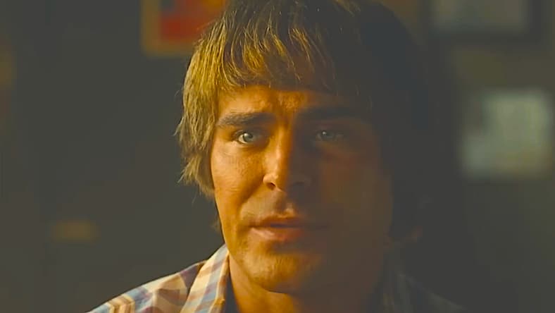 Kevin Von Erich (Zac Efron) reveals his goal in life is to be with his family in The Iron Claw (2023), A24