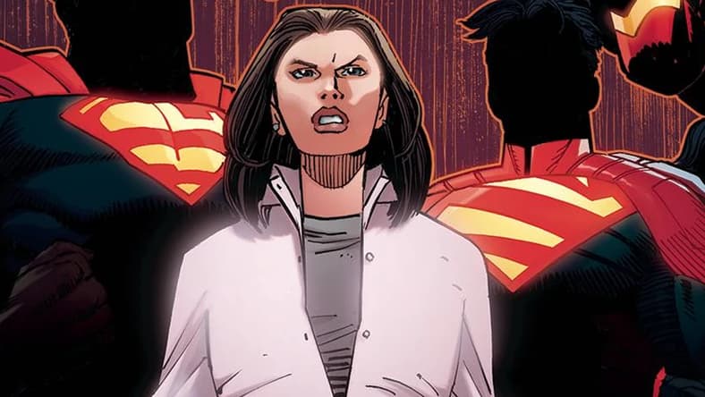 Lois Lane stands defiant against the Invisible Mafia on John Romita Jr.'s cover to Action Comics Vol. 1 #1025 "The House of Kent, Part Four" (2020), DC