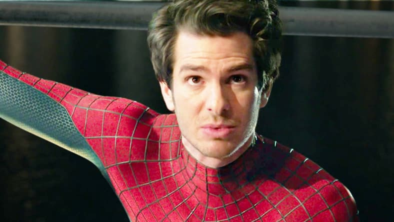 Peter Parker (Andrew Garfield) gets some life advice from Peter Parker (Tobey Maguire) in Spider-Man: No Way Home (2021), Marvel Entertainment