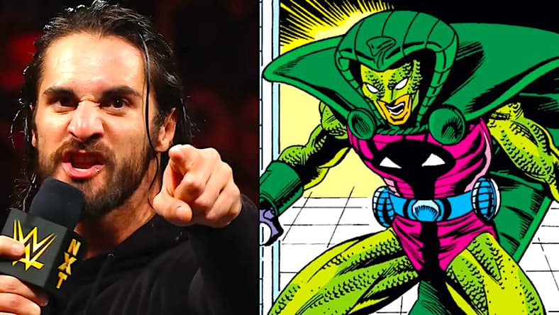 20 Greatest Seth “Freakin” Rollins moments: WWE Top 10 special edition, Nov. 10, 2022 via WWE, YouTube / Captain America Vol.1 Issue #367 "Magnetic Repulsion" (1968), Marvel Comics. Words by Mark Gruenwald. Art by Kieron Dwyer, Danny Bulanadi, and Steve Buccellato.