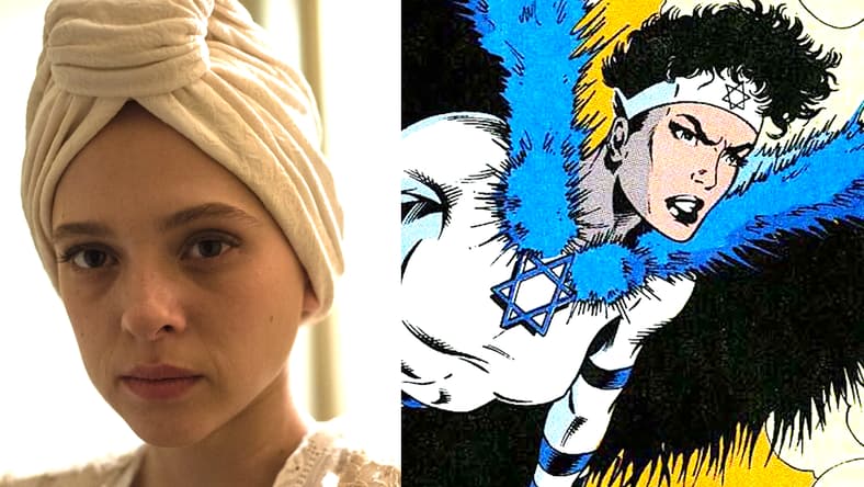 Shira Haas as Esther Shapiro in Unorthodox (2020), Netflix / The Incredible Hulk Vol. 1 Issue #386 "Little Hitler" (1991), Marvel Comics. Words by Peter David. Art by Dale Keown, Mark Farmer, and Glynis Oliver.