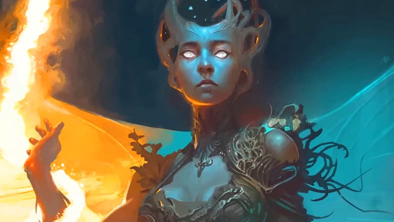 A Fae Imposter prepares to ensnare a new victim in Dungeons & Dragons Monstrous Compendium Volume 4: Eldraine Creatures (2023), Wizards of the Coast