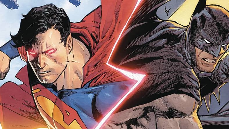 The Man of Steel and The Dark Knight are ready to rumble on Daniel Sanche's variant cover to Batman/Superman: World's Finest Vol 1 #19 "Phantom Riddles, Part 2" (2023), DC