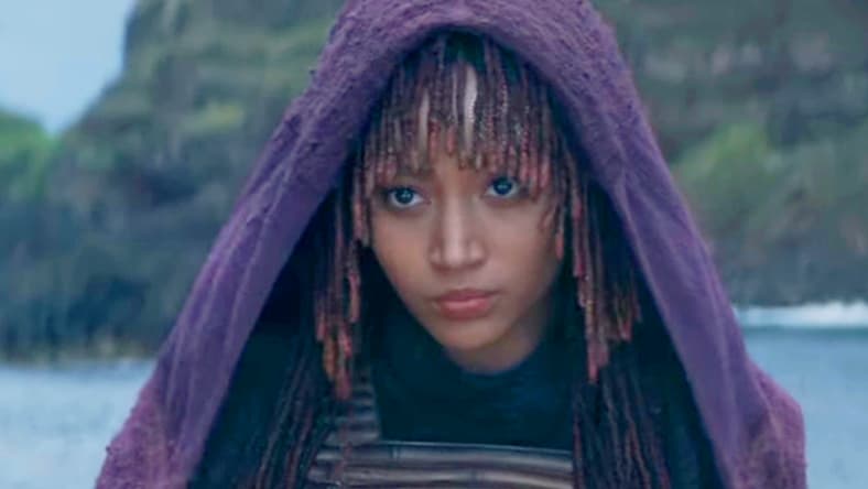 A Sith (Amandla Stenberg) pursues the Jedi in The Acolyte (2024), Disney