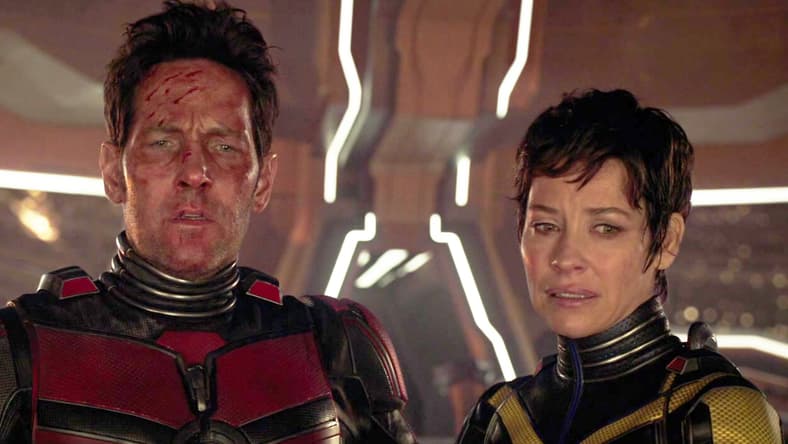 Scott (Paul Rudd) and Hope (Evangeline Lilly) resign themselves to life in the Quantum realm in Ant-Man and the Wasp: Quantumania (2023), Marvel Entertainment