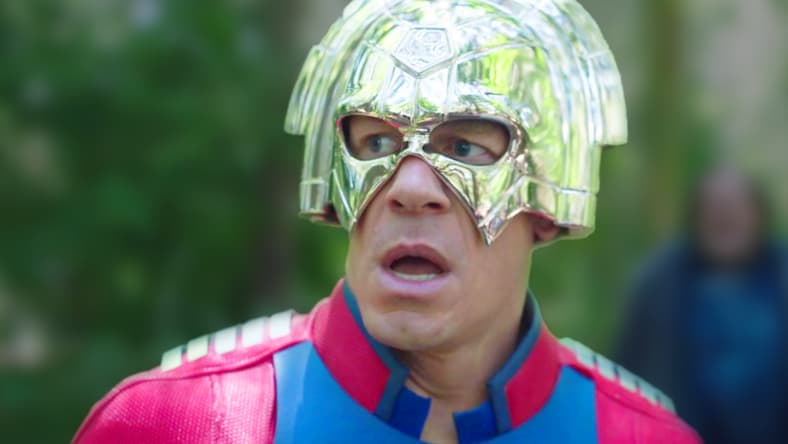 Peacemaker (John Cena) is unsure of where to head next in Peacemaker Season 1 Episode 7 "Stop Dragon My Heart Around" (2021), Warner Bros. Entertainment