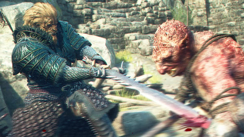 The Arisen takes a swing at a goblin in Dragon's Dogma 2 (2024), Capcom