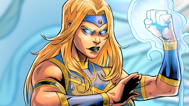 Yaira is ready to fight back the Magus in Yaira Vol. 1 #1 (2024), Rippaverse. Words by The Soska Sisters, art by Débora Caritá.