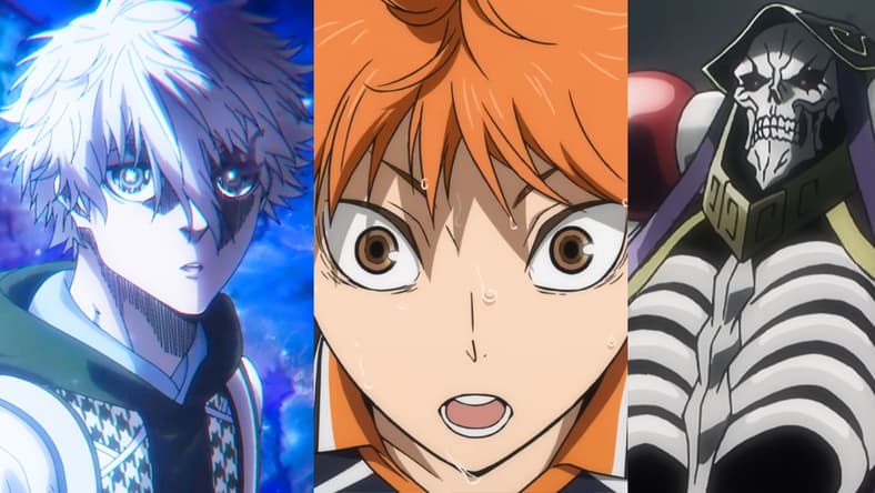 Nagi (Nobunaga Shimazaki) confirms ball is life in Blue Lock: Episode Nagi (2024), 8 bit / Shoyo (Ayumu Murase) readies himself for the next play in Haikyu!! Movie: Battle of the Garbage Dump (2024), Production I.G. / Momonga (Satoshi Hino) reigns supreme in Overlord: The Sacred Kingdom (2024), Madhouse