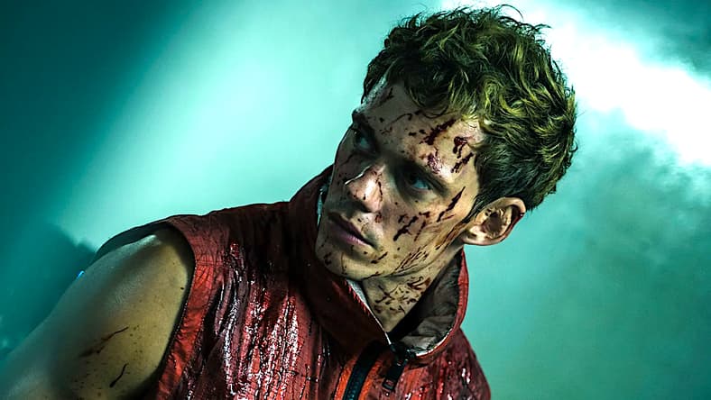 Bill Skarsgård in Boy Kills World courtesy of Roadside Attractions.