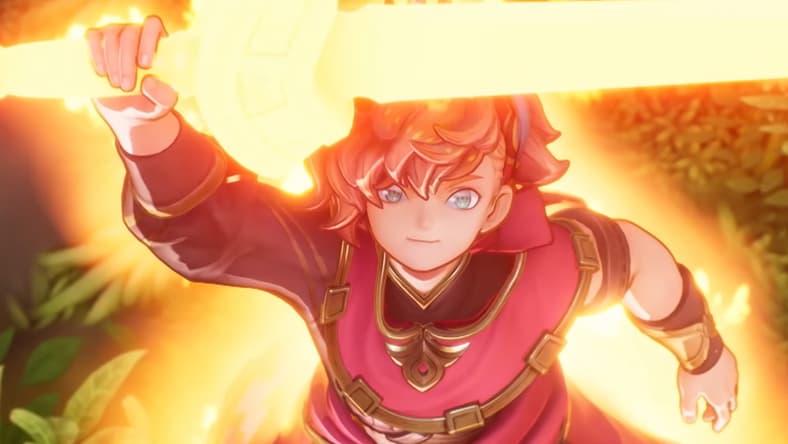 Val (Takuma Terashima) approaches the Tree of Mana in Visions of Mana (2024), Square Enix