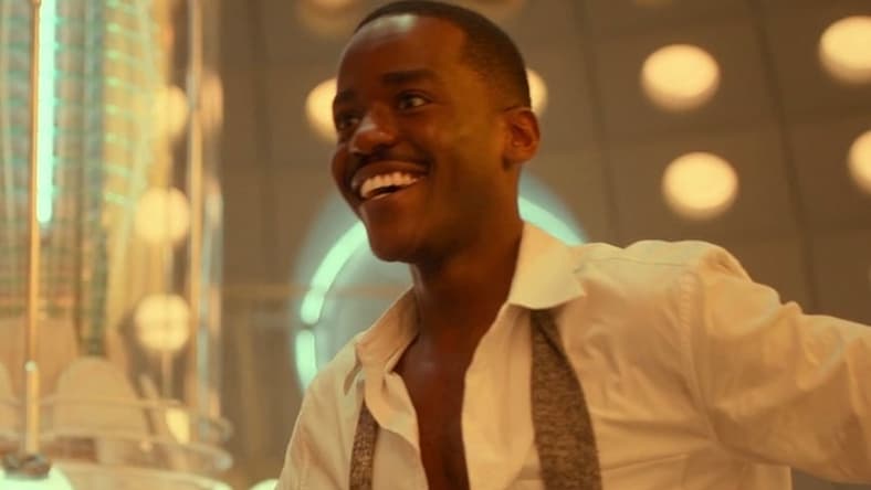 The 15th Doctor (Ncuti Gatwa) shows off his own, fully functional TARDIS copy in Doctor Who Special 303 “The Giggle" (BBC)