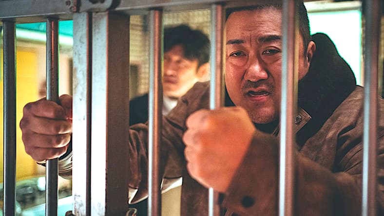 Don Lee as Detective Ma Seok-do in the South Korean action crime film The Roundup: Punishment. Image property of Capelight Pictures and Blue Fox Entertainment.