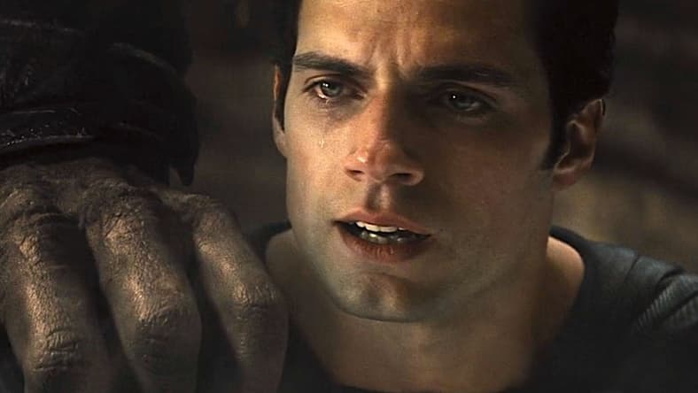 Superman (Henry Cavill) succumbs to grief and Anti-Life in Zack Snyder's Justice League (2021), Warner Bros. Pictures