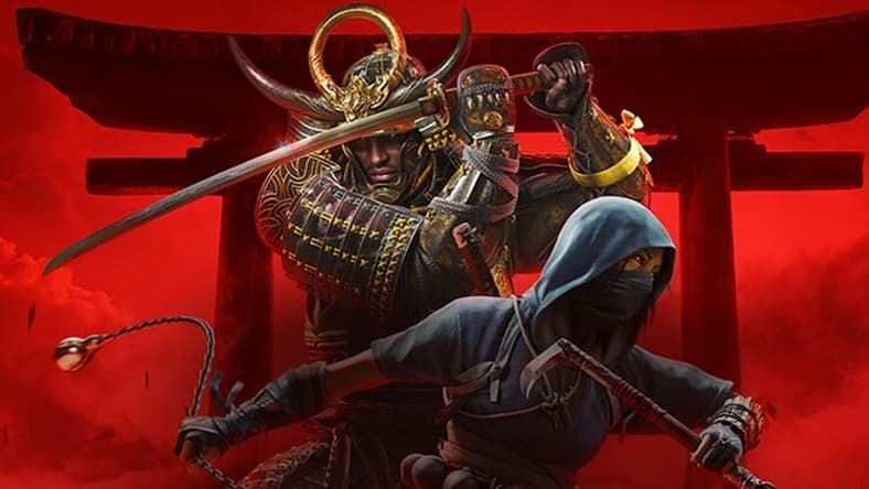 Yasuke (TBA) and Naoe (TBA) stand ready for a fight on the cover to Assassin's Creed Shadows (TBA), Ubisoft