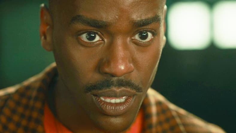 The Doctor (Ncuti Gatwa) cannot believe that the people of Homeworld will not accept his help because of their racism in Doctor Who Series 14 Episode 4 "Dot and Bubble" (2024), BBC
