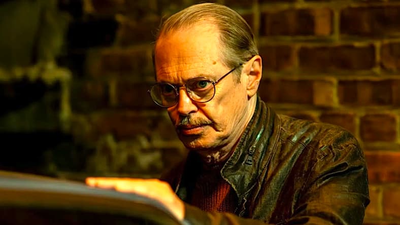 Steve Buscemi as Kollmick in Tolga Karaçelik's dark comedy The Shallow Tale of a Writer Who Decided to Write About a Serial Killer (2024), Cinegryphon Entertainment
