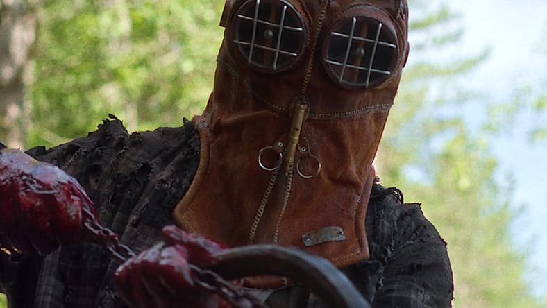 Ry Barrett as “Johnny” in Chris Nash’s IN A VIOLENT NATURE. Courtesy of Pierce Derks. An IFC Films & Shudder Release.