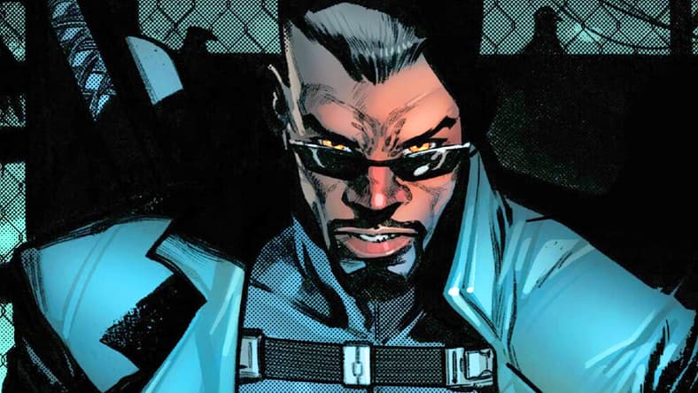Blade has a warning for the Avengers in Blood Hunt Vol. 1 #1 (2024), Marvel Comics. Words by Jed MacKay, art by Pepe Larraz, Marte Gracia, and Cory Petit.