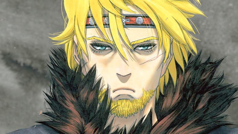 King Canute contemplates his next strategic move on Makoto Yukimura's cover to Vinland Saga Vol. 11 (2012), Kodansha