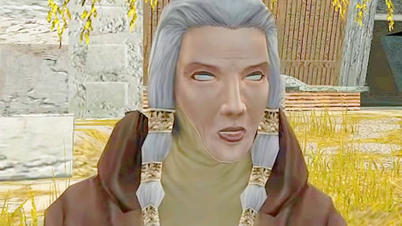 Kreia (Sara Kestelman) recalls her plight with the Jedi Council in Star Wars: Knights of the Old Republic II (2005), Obsidian Entertainment
