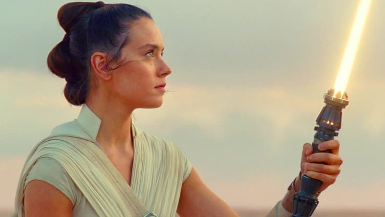 Rey (Daisy Ridley) takes up the Skywalker name in Star Wars: Episode IX - The Rise of Skywalker (2019), Disney