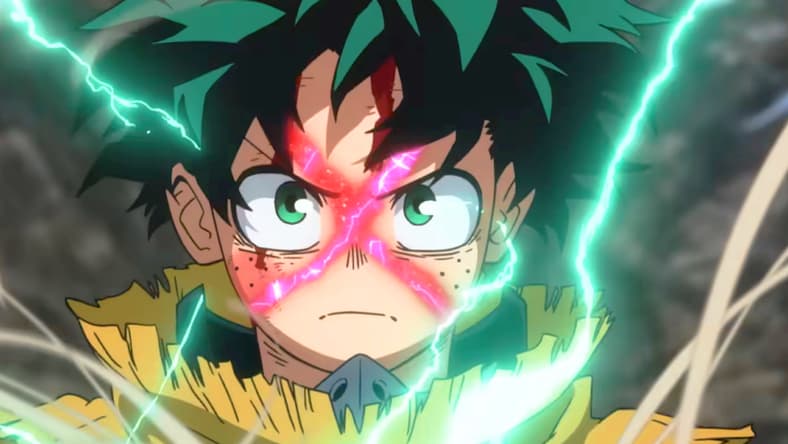 Izuku Midoriya (Daiki Yamashita) locks in in My Hero Academia: You're Next (2024), Bones