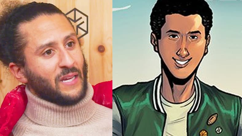 Colin Kaepernick reflects on his life as an athlete and activist on Colin Kaepernick x ISPO: Resilience is a matter of practice (2023), ISPO / Colin Kaepernick faces his future on Orlando Caicedo's cover art to Change the Game (2023), Kaepernick Publishing