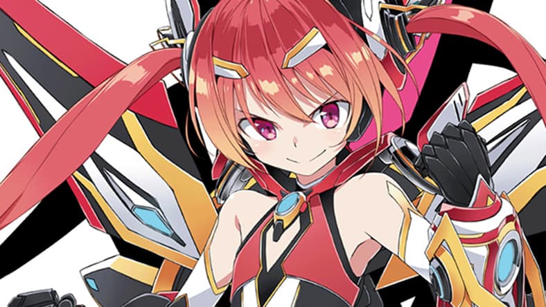 Twin-Tail Red suits up for battle on Ayumu Kasuga's title page illustration to Gonna be the Twin-Tail!! Vol. 16 (2023), Shogakukan