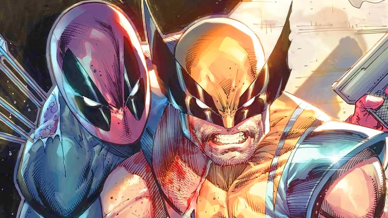 Wolverine offers a shoulder to Deadpool on Rob Liefeld and Bryan Valenza's Deadpool 30th Anniversary variant cover to X-Men Legends Vol. 1 #4 "Tools!" (2021), Marvel Comics