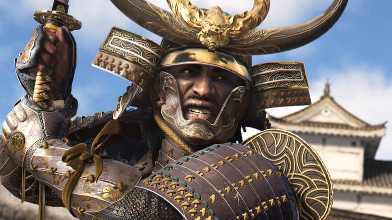 Yasuke (TBA) draws his blade in Assassin's Creed Shadows (2024), Ubisoft