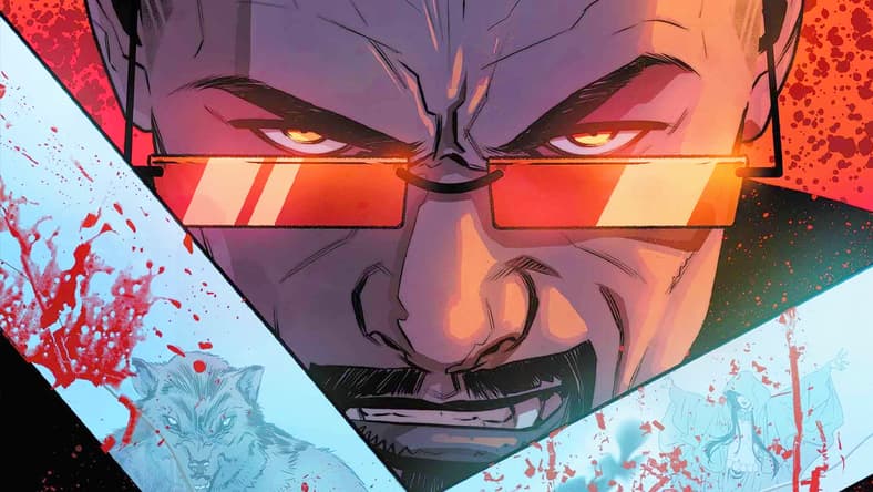 Blade welcomes all undead challengers on Elena Casagrande and KJ Diaz's cover to Blade Vol. 5 #9 "Mother of Evil: Part Nine" (2024), Marvel Comics