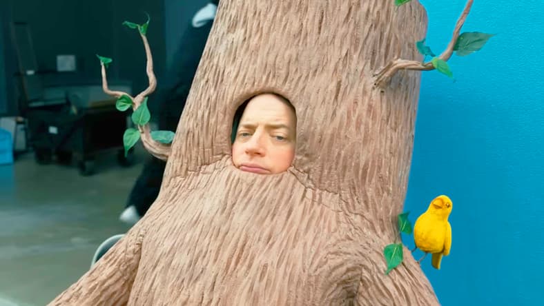 Phillip Vandarploeug (Brendan Fraser) contemplates his acting career in Rental Family (2025), Searchlight Pictures