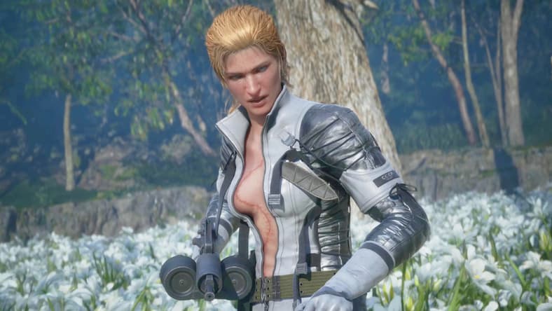 The Boss (Kikuko Inoue) orders Naked Snake (Akio Ōtsuka) to finish his mission in Metal Gear Solid Δ: Snake Eater (2025), Konami