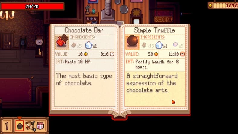 Another Haunted Chocolatier Update, Recipe Book Art for Haunted Chocolatier (TBD), ConcernedApe
