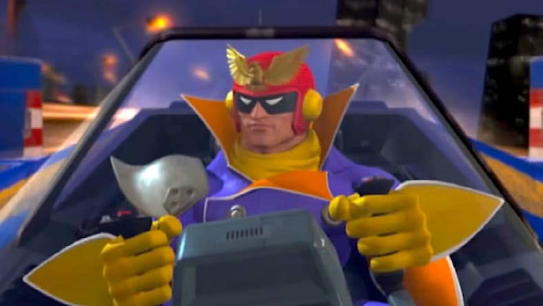 Captain Falcon hits the gas in F-Zero GX (2003), Nintendo