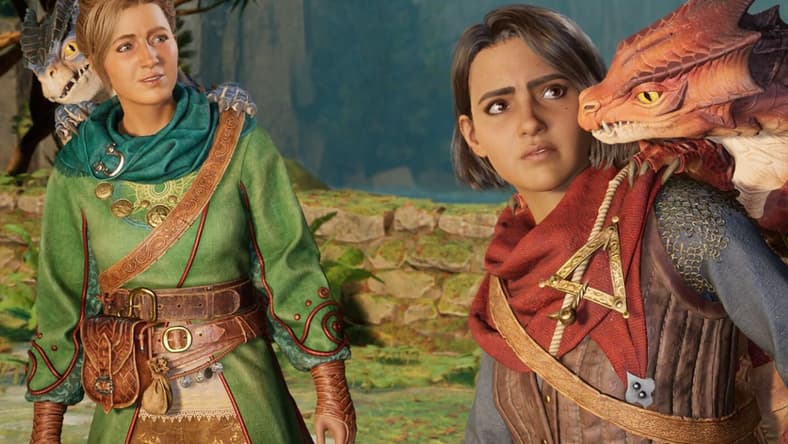 Mio and Zoe with Dragons in Split Fiction (2025), Hazelight Studios, Screenshot via Steam