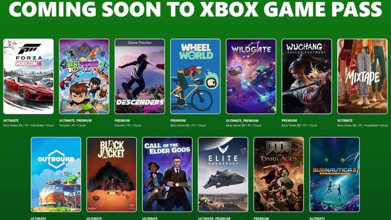 Next 13 Game Pass Titles, Xbox