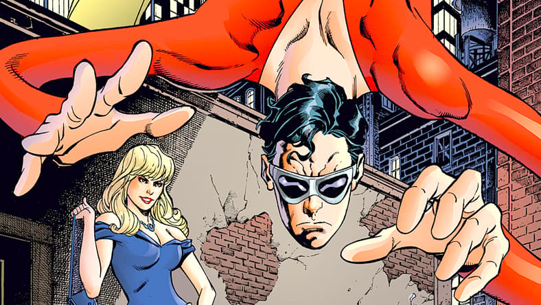The titular hero is on the case on Aaron Lopresti's cover to Plastic Man Vol.5 Issue #1 "Plastic Man" (2018) DC Comics