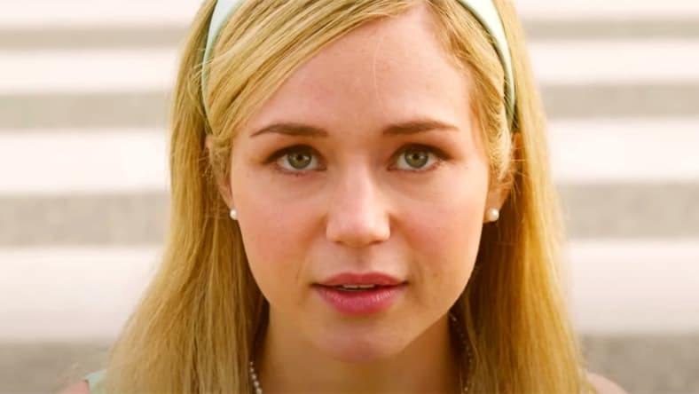 Brec Bassinger looks up toward the future in Final Destination: Bloodlines (2025), Warner Bros. Pictures