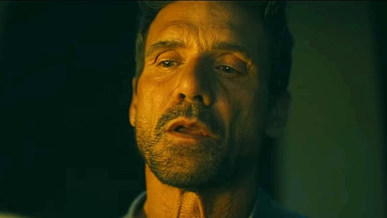 Rick Flag, Sr., (Frank Grillo) gets the full debriefing in Peacemaker Season 2 Episode 2 "A Man Is Only as Good as His Bird" (2025), HBO Max