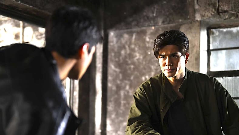 (L-R) Terrance Lau and Phillip Ng as Long and Wai in Stuntman. Image courtesy of Entertaining Co. Limited.