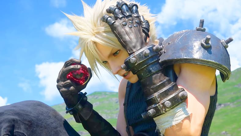 Cloud Strife (Takahiro Sakurai) feels the first pangs of reunion in Final Fantasy VII Rebirth (2024), Square Enix