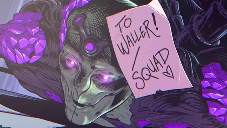 The Squad delivers Brainiac's (Jason Isaacs) corpse to Amanda Waller (Debra Wilson) in Suicide Squad: Kill the Justice League (2024), Rocksteady Studios