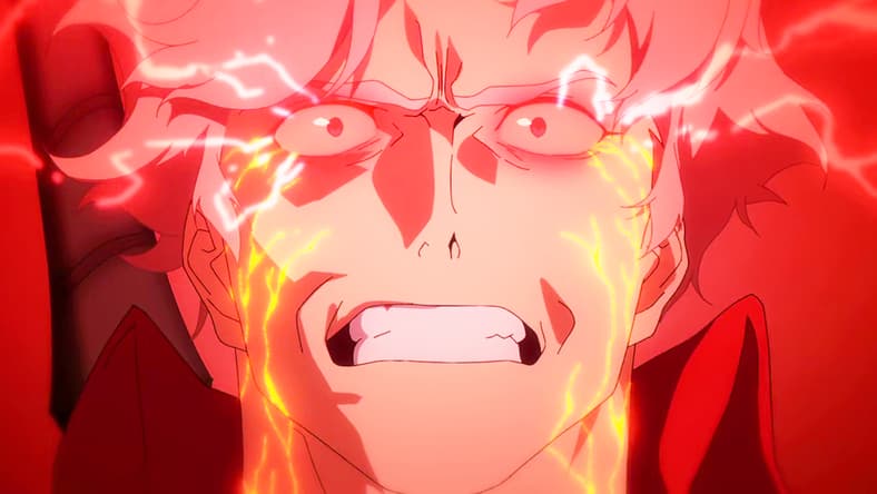 Dante (Johnny Yong Bosch) feels his Demon blood boiling in Devil May Cry Season 1 Episode 5 "Descent" (2025), Netflix