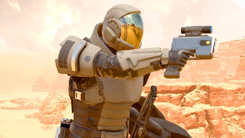 A Helldiver calls in an orbital drop in Helldivers 2 (2024), Sony Interactive Entertainment