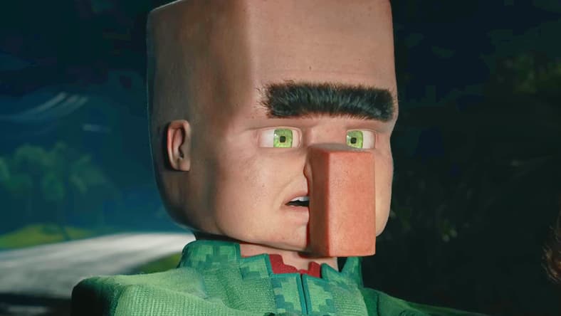 A Villager (TBA) finds its way into the real world in A Minecraft Movie (2025), Warner Bros. Pictures