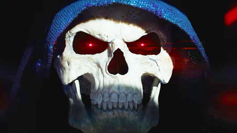 Skeletor (Jared Leto) says thee 'Nyeh!' in Masters of the Universe (2026), Amazon MGM
